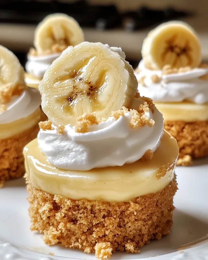 Mini Banana Pudding Cheesecakes