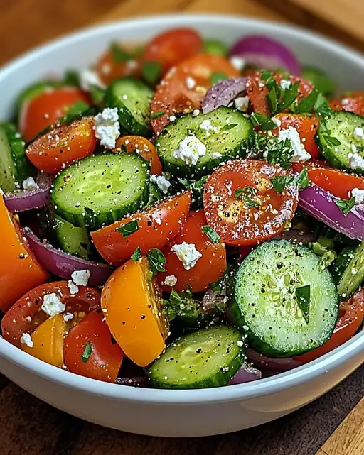 Refreshing Cucumber Tomato Salad