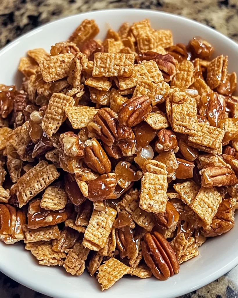 Praline Crunch on a White Plate: A Delectable Delight!